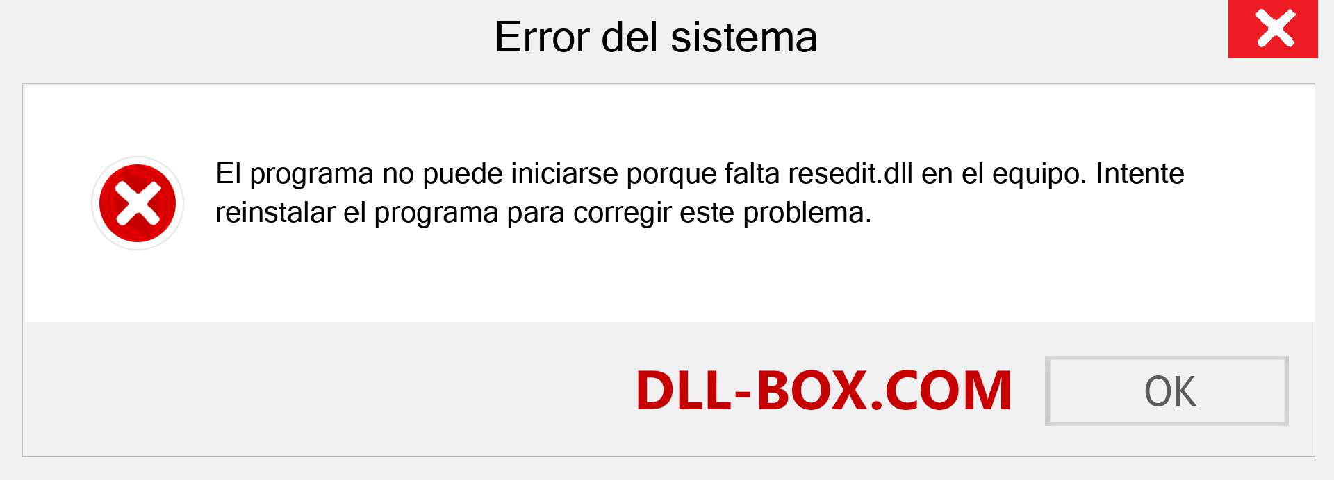 ¿Falta el archivo resedit.dll ?. Descargar para Windows 7, 8, 10 - Corregir resedit dll Missing Error en Windows, fotos, imágenes